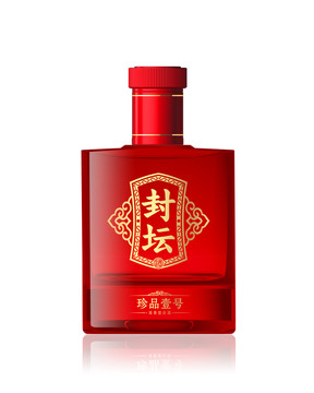 酒瓶效果圖