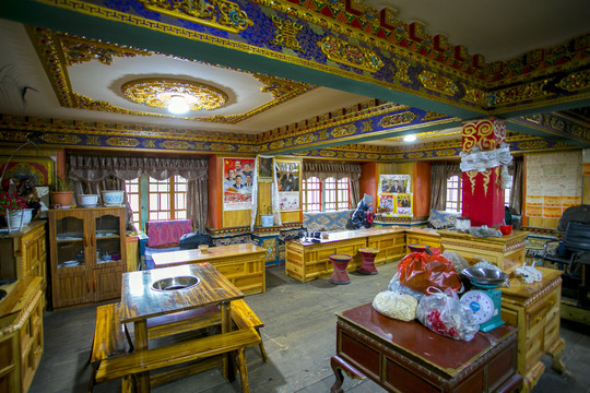 藏式民宿民居鲁朗扎西岗村