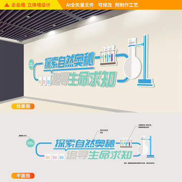 实验室科学文化立体墙