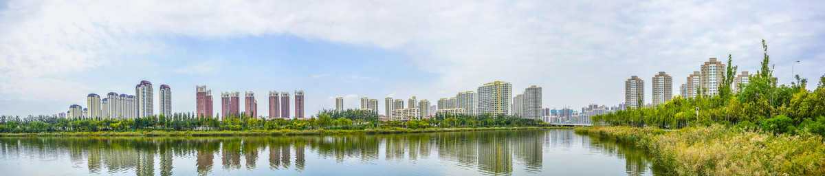 天津梅江居住区全景大画幅