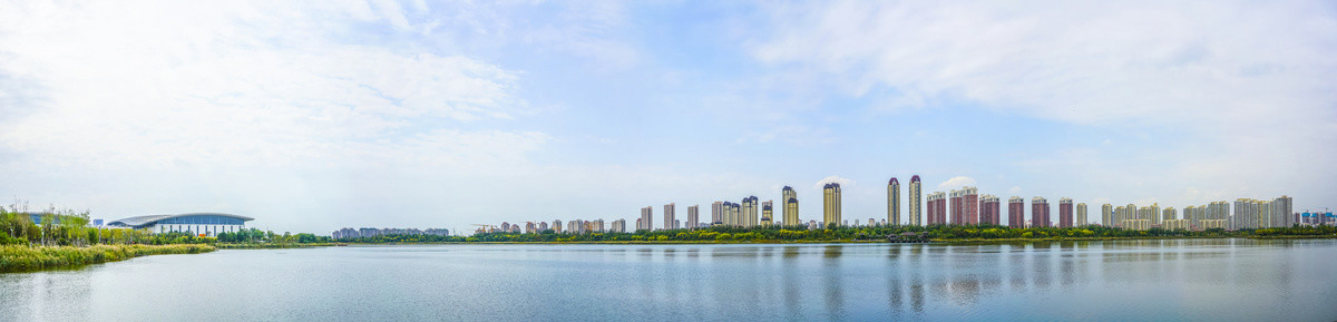 天津梅江居住区全景大画幅