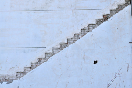 抽象废弃楼梯