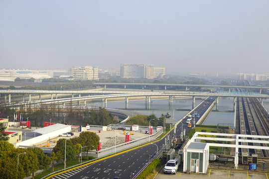 上海浦东机场高速公路及立交桥