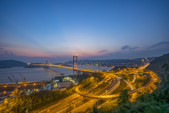 香港青马大桥夜景