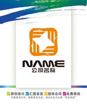 F字母娛樂傳播電子電器logo