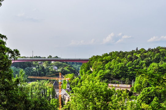 欧洲卢森堡城市风光