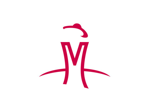 logo标志商标字体设计M