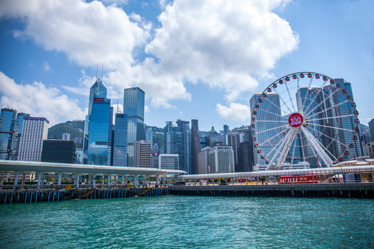 香港维多利亚港风光