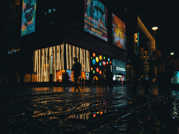 雨后的街道