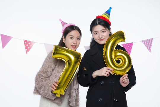 女孩生日派对图片素材