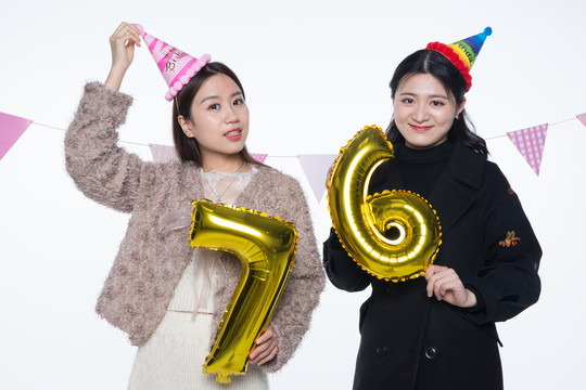 女孩生日派对图片素材