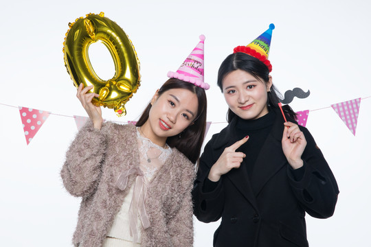 女孩生日派对图片素材