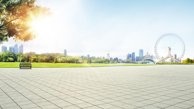 城市天空背景