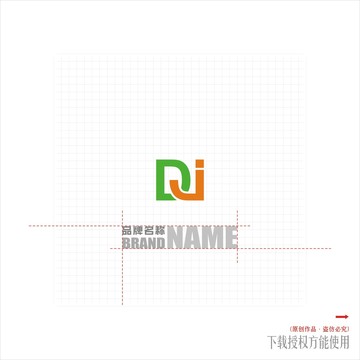 字母DJlogo