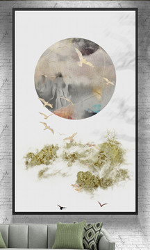 玄關(guān)山水掛畫