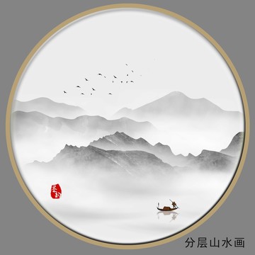 禪境水墨畫