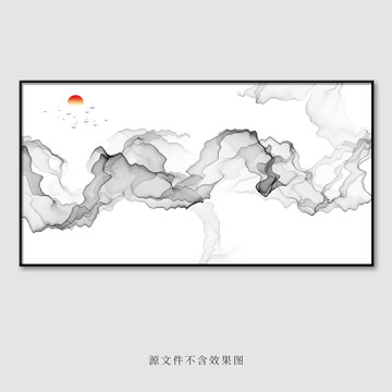 抽象水墨畫