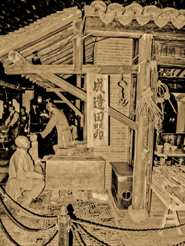 老上海生活场景蜡像