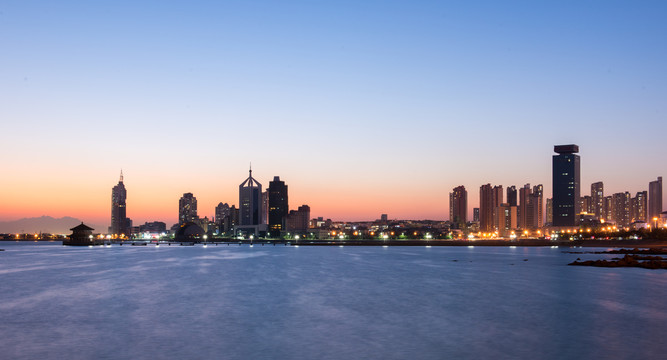 青岛城市夜景