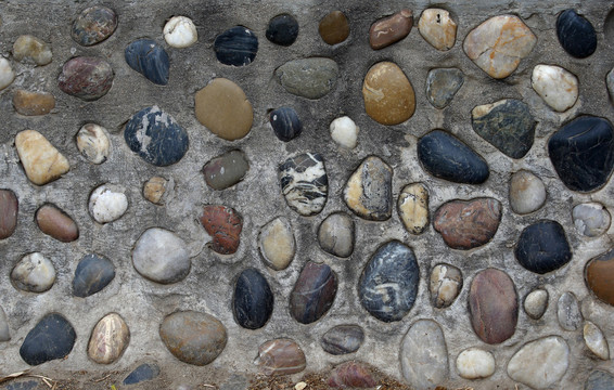 鹅卵石艺术墙