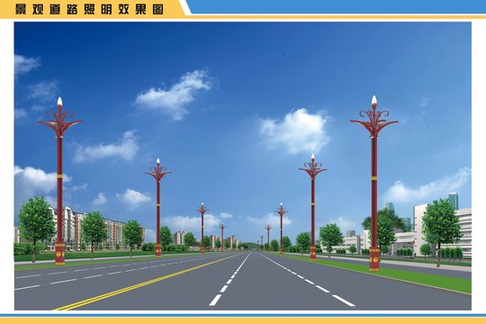 玉蘭景觀燈效果圖