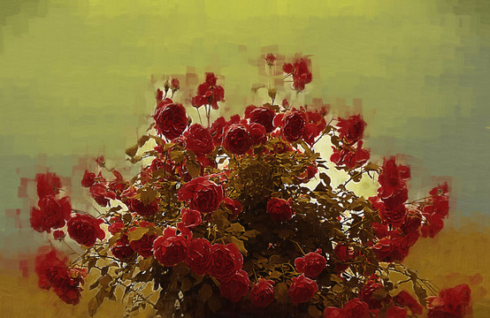 油畫(huà)花卉