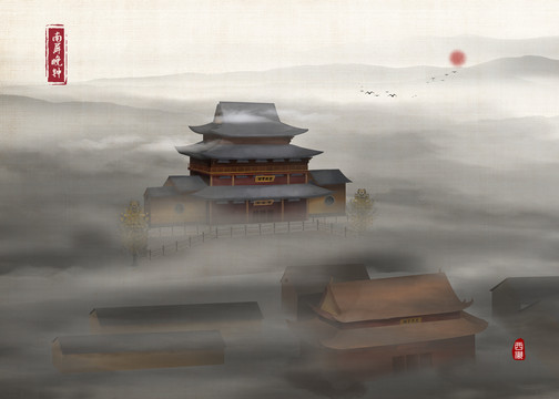 西湖南屏晚鐘