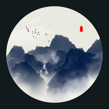 水墨山水畫(huà)