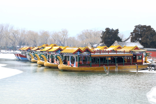 昆明湖雪景