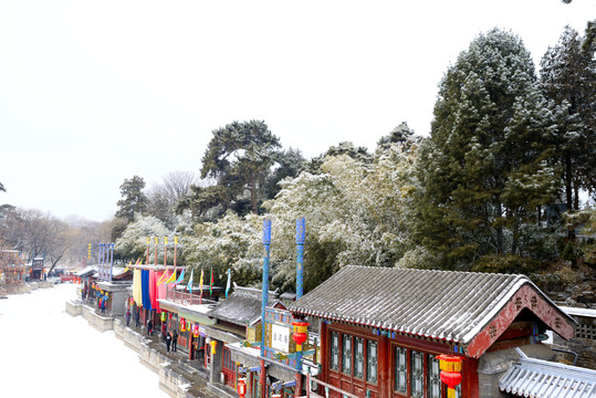 苏州街雪景