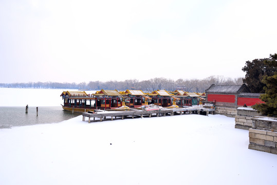 昆明湖雪景