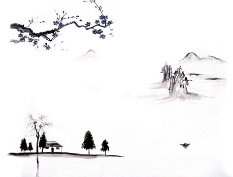 水墨江南水鄉(xiāng)