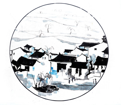 水墨江南水鄉(xiāng)