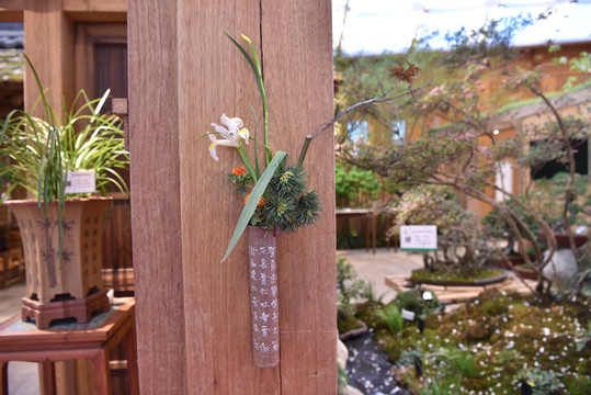 北京世界園藝博覽會中國館插花