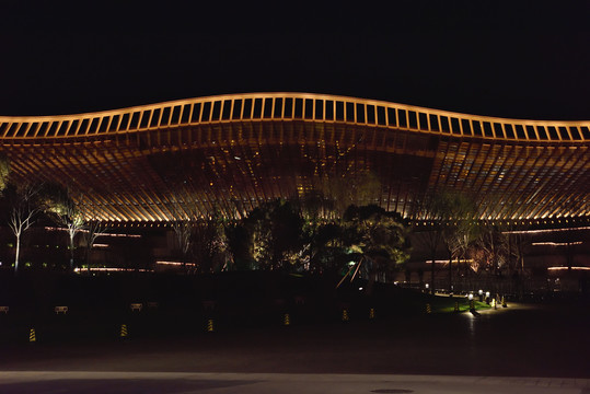 北京世界园艺博览会中国馆夜景