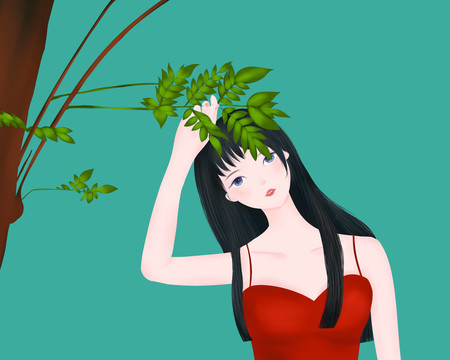 手繪女孩