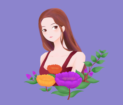 手繪女孩