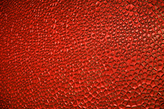 深红色立体花纹毛玻璃材质背景