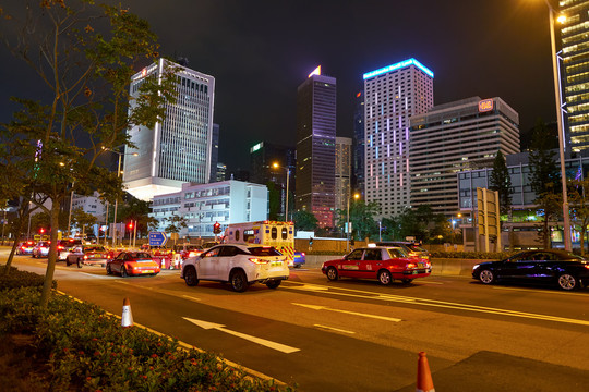 香港城市夜景