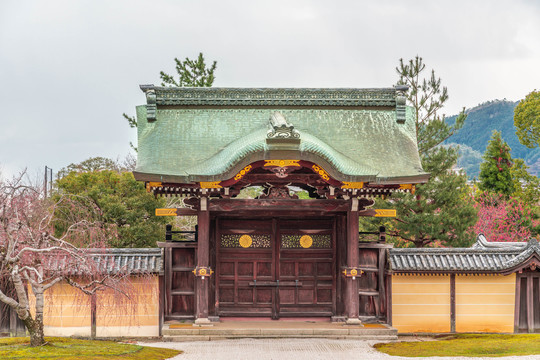 京都大觉寺建筑风景