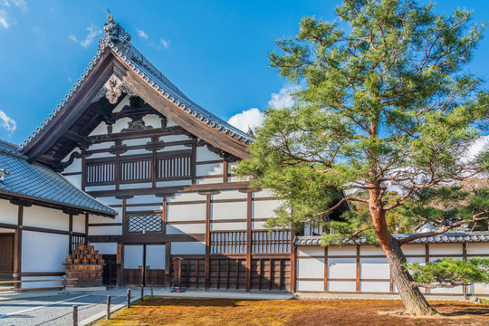 京都银阁寺建筑风景