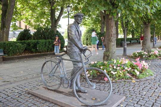 骑车人雕塑奥斯陆城市雕塑