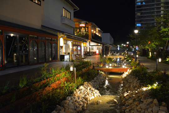 神户街头夜景