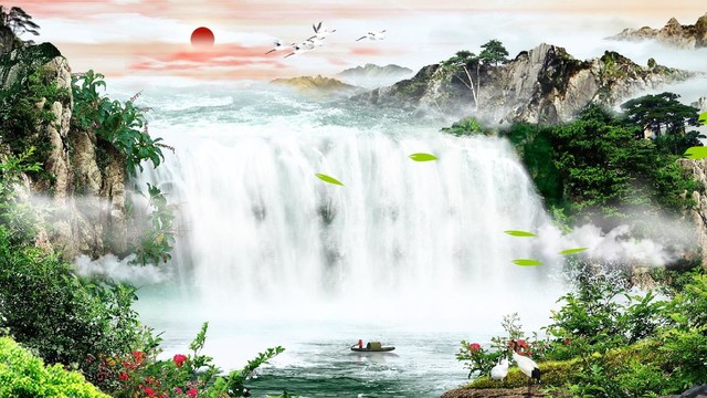 FLASH山水畫動畫