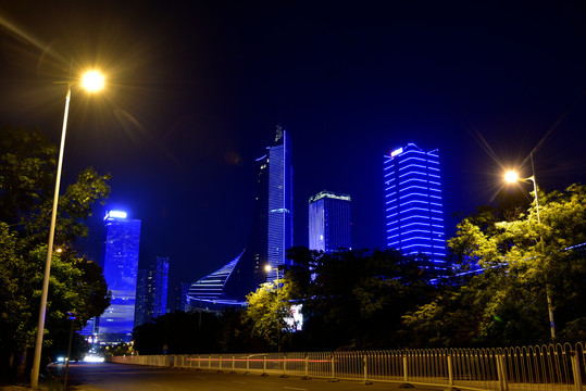 安徽有线电视台夜景