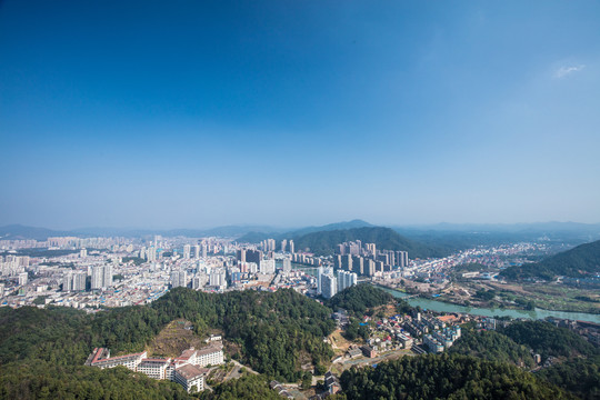 浏阳城市浏阳河风景