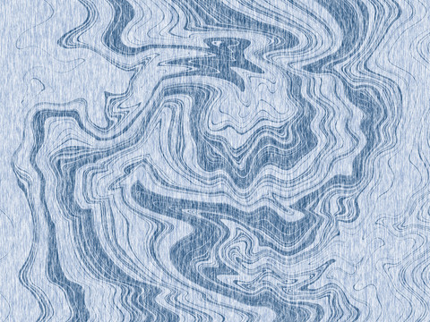 浅蓝色抽象艺术线条纹理地毯