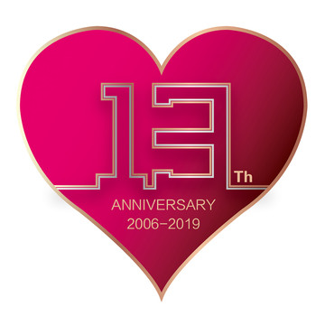 心形13周年LOGO圖形