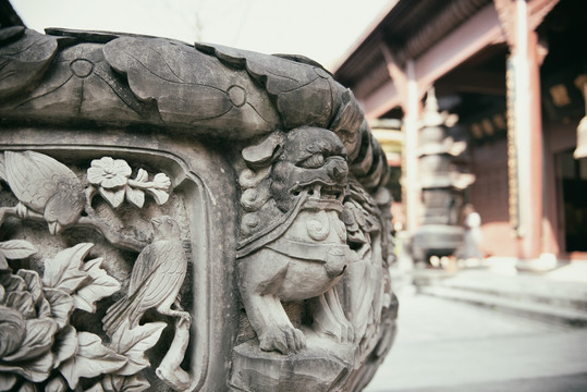 重庆南山佛教寺庙涂山寺风光