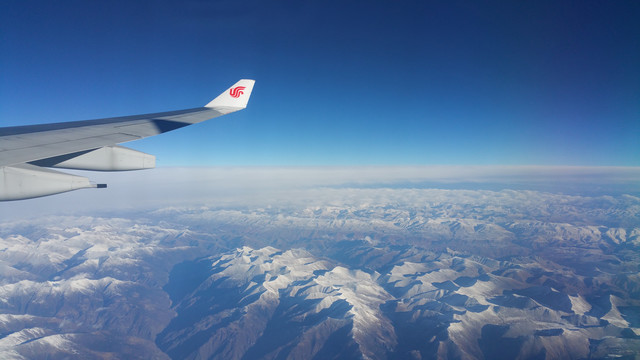 飞翔在万米高空